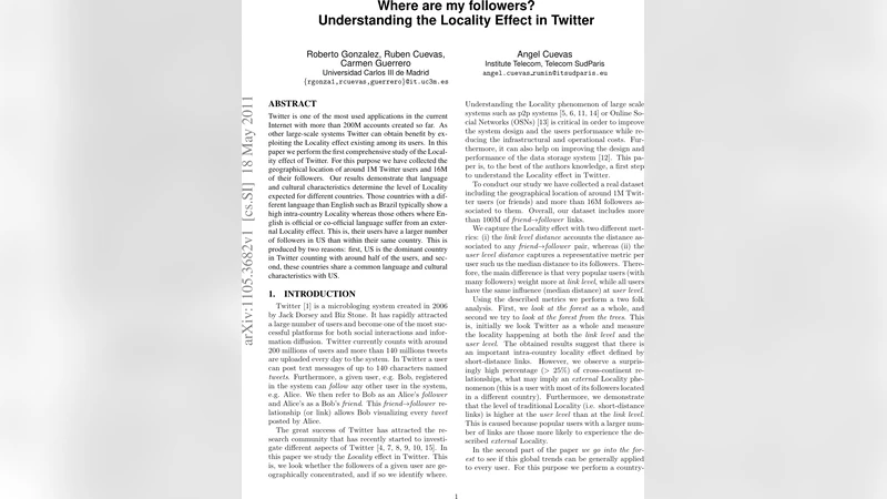 Where are my followers? Understanding the Locality Effect in Twitter
