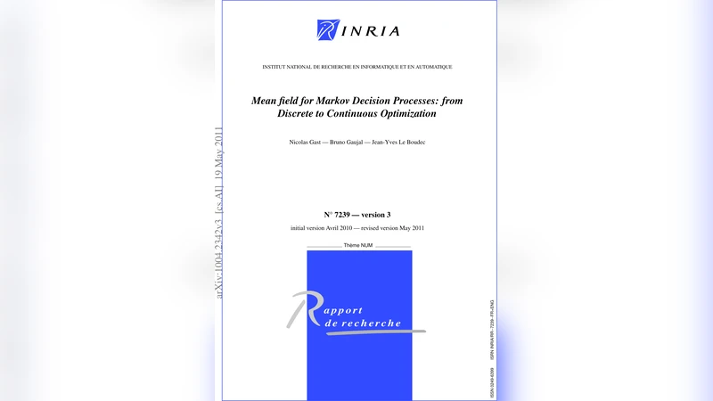 Mean field for Markov Decision Processes: from Discrete to Continuous   Optimization