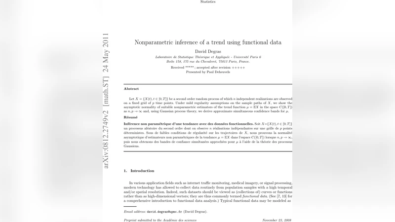 Nonparametric estimation of a trend based upon sampled continuous   processes