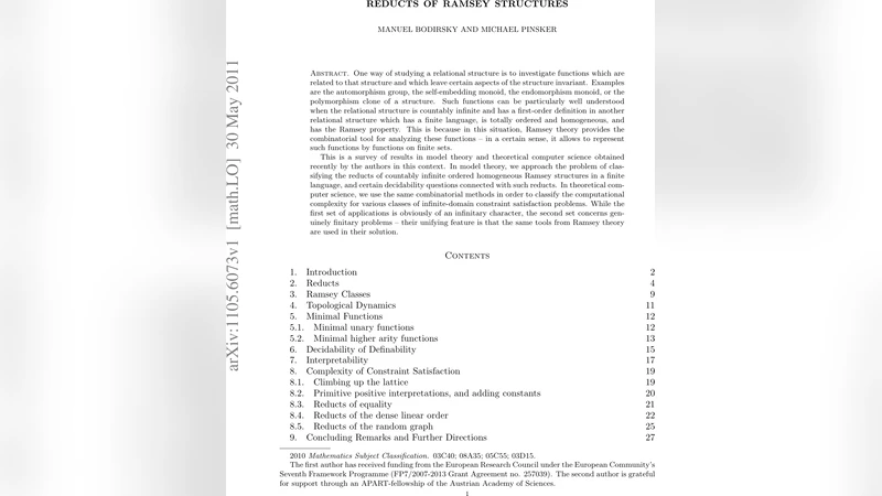 Reducts of Ramsey structures