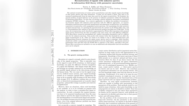 Reconstruction of signals with unknown spectra in information field   theory with parameter uncertainty