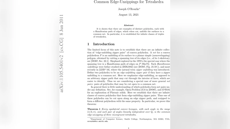 Common Edge-Unzippings for Tetrahedra