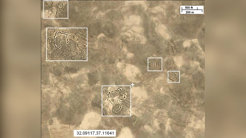 Stone structures in the Syrian Desert