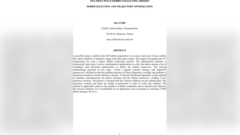 Multiple Space Debris Collecting Mission - Debris selection and   Trajectory optimization