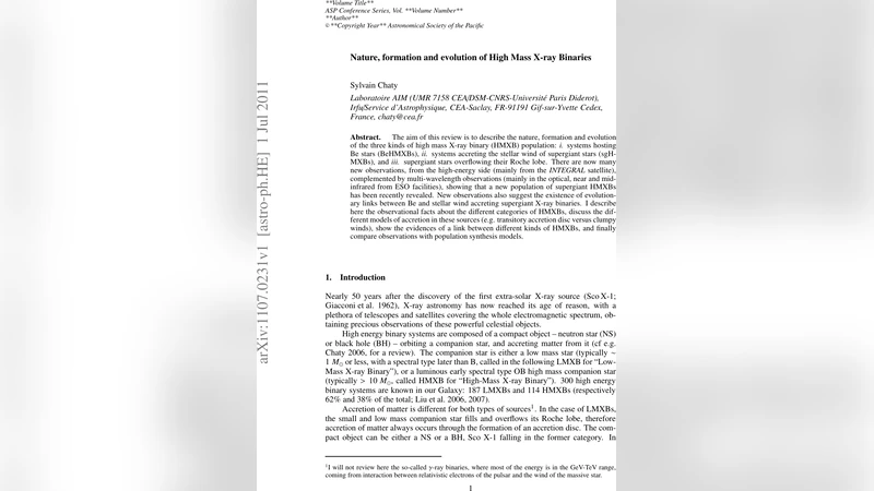 Nature, formation and evolution of High Mass X-ray Binaries