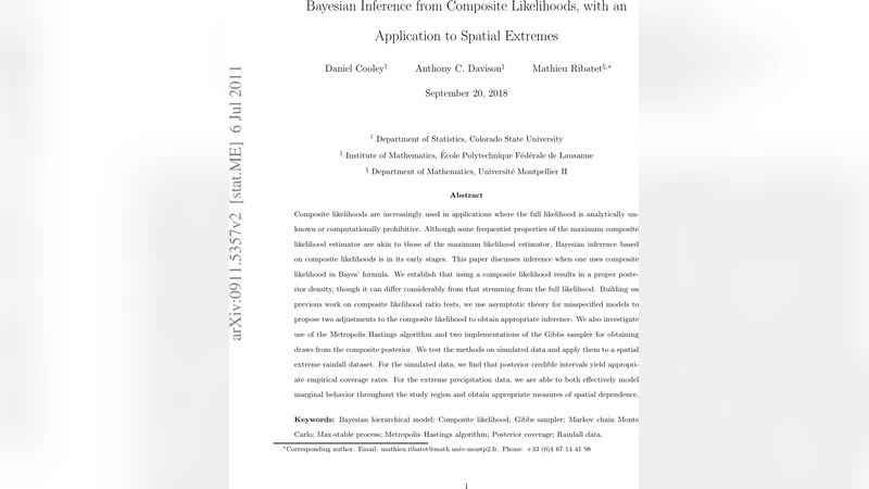 Bayesian Inference from Composite Likelihoods, with an Application to   Spatial Extremes