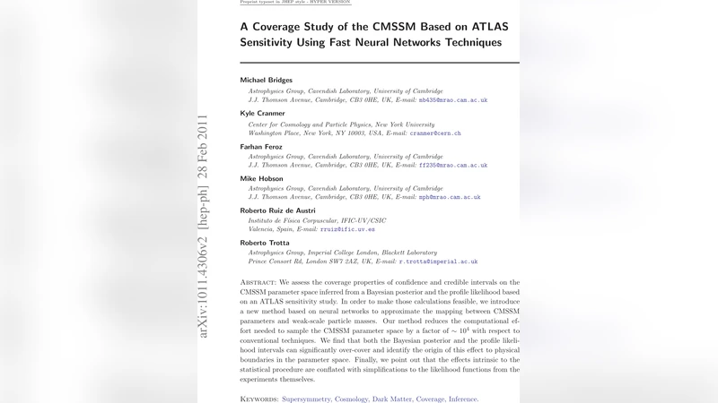 A Coverage Study of the CMSSM Based on ATLAS Sensitivity Using Fast   Neural Networks Techniques