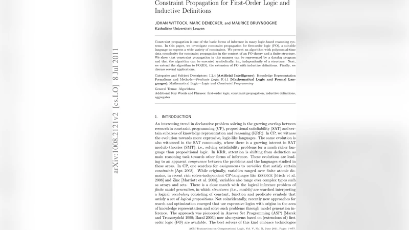 Constraint Propagation for First-Order Logic and Inductive Definitions