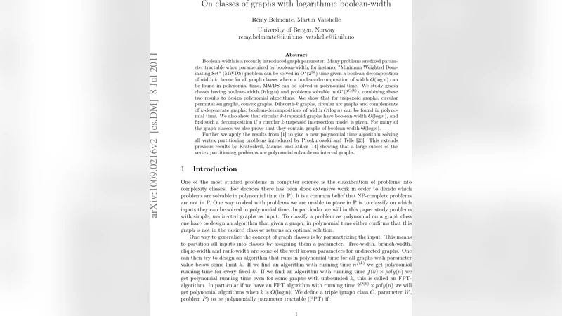 On graph classes with logarithmic boolean-width