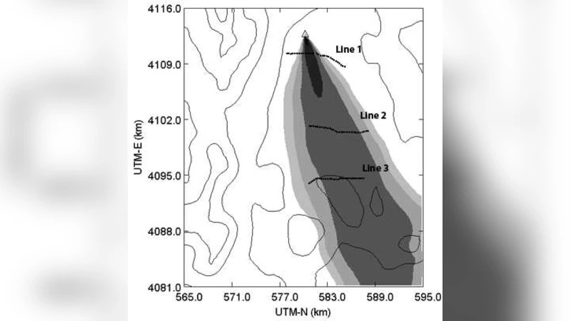 Comparison of SCIPUFF Plume Prediction with Particle Filter Assimilated   Prediction for Dipole Pride 26 Data