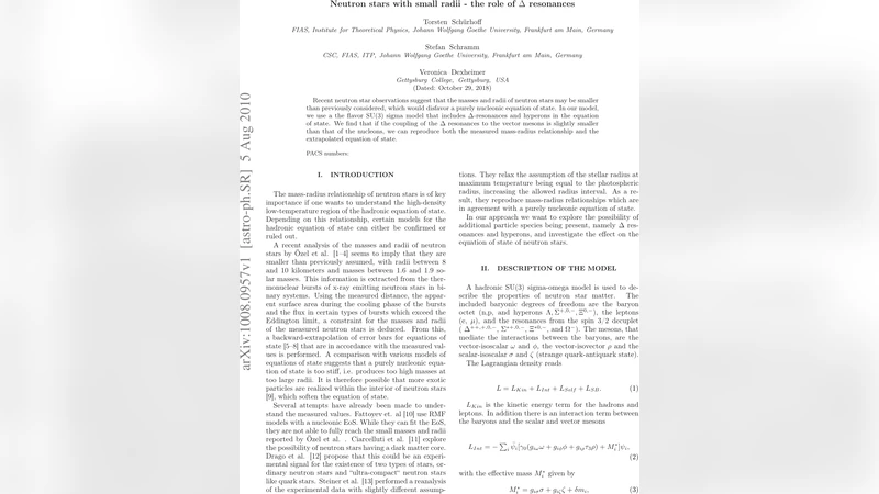 Neutron stars with small radii -- the role of delta resonances
