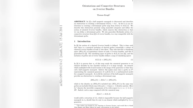 Orientations and Connective Structures on 2-vector Bundles