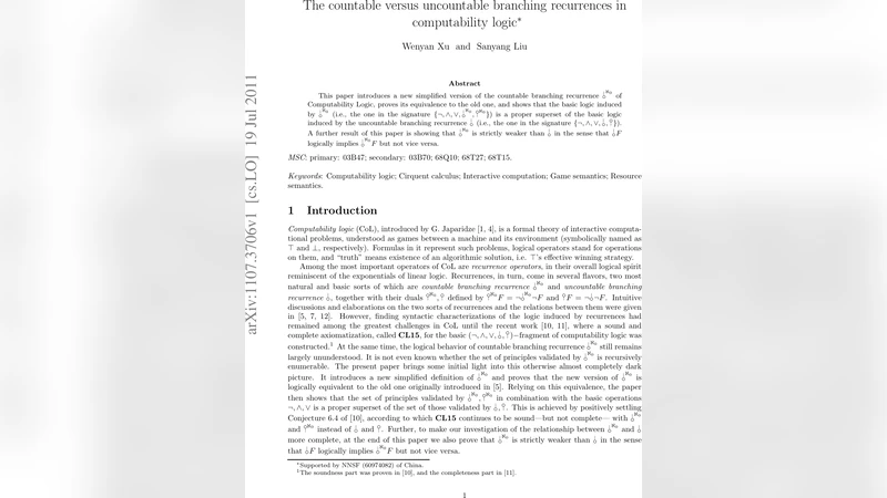 The countable versus uncountable branching recurrences in computability   logic