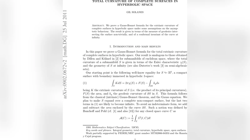 Total curvature of complete surfaces in hyperbolic space