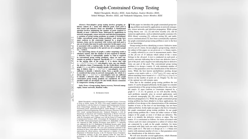Graph-Constrained Group Testing