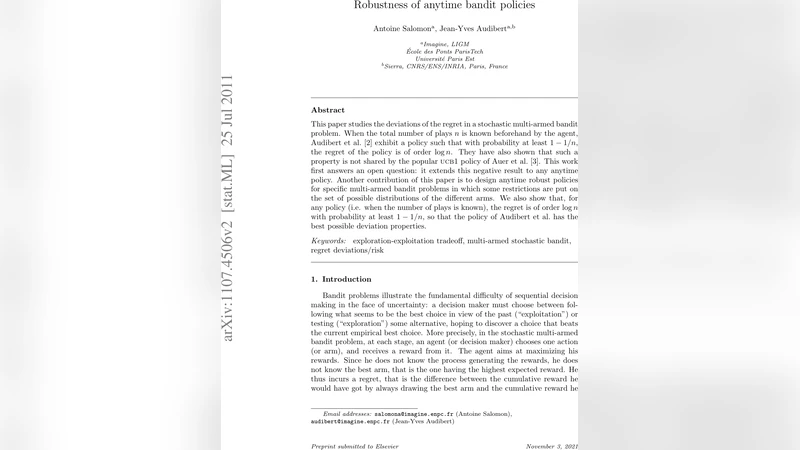 Robustness of Anytime Bandit Policies