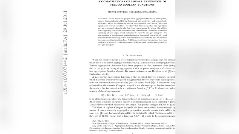 Axiomatizations of Lovasz extensions of pseudo-Boolean functions