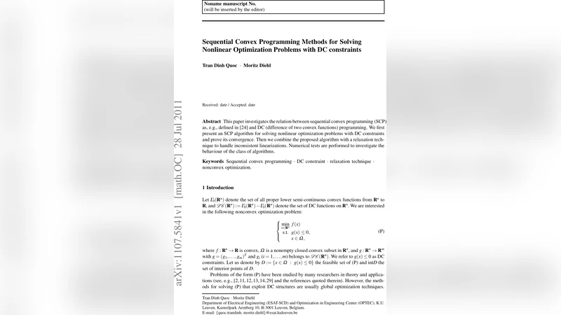 Sequential Convex Programming Methods for Solving Nonlinear Optimization   Problems with DC constraints