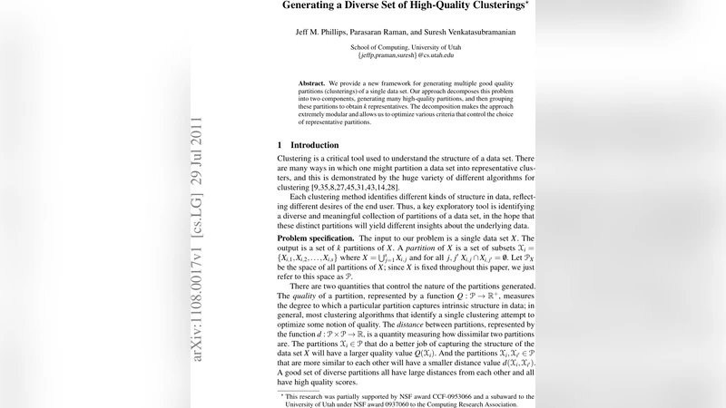 Generating a Diverse Set of High-Quality Clusterings