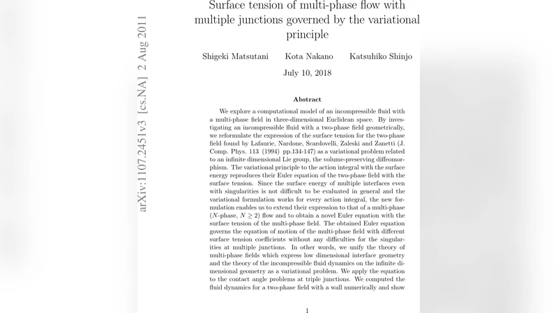 Surface tension of multi-phase flow with multiple junctions governed by   the variational principle
