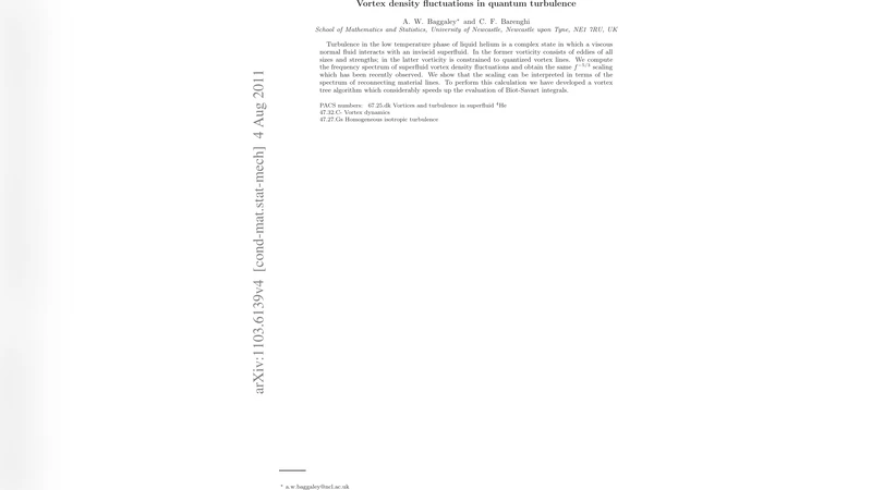Vortex density fluctuations in quantum turbulence