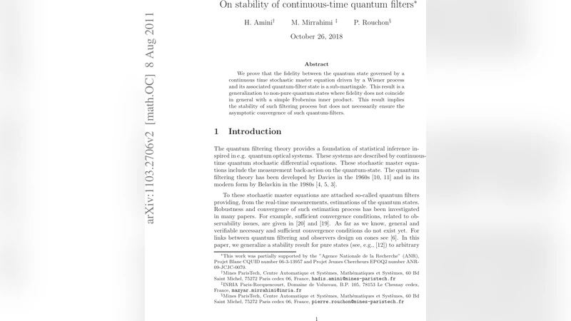 On stability of continuous-time quantum-filters