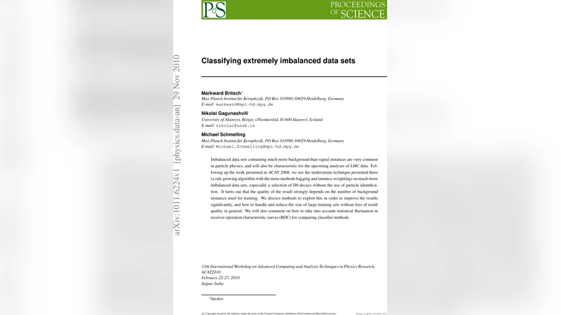 Classifying extremely imbalanced data sets