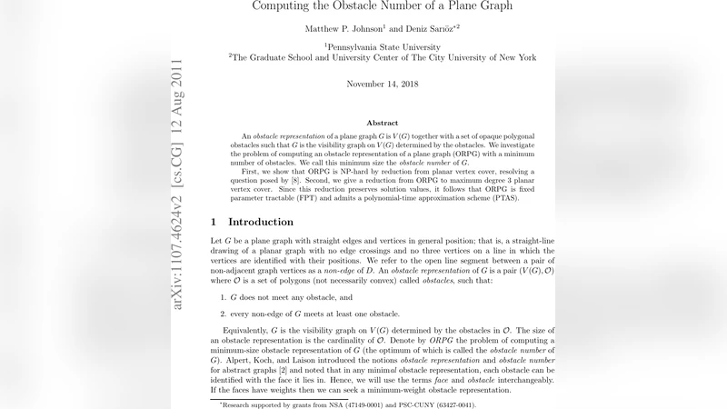 Computing the obstacle number of a plane graph