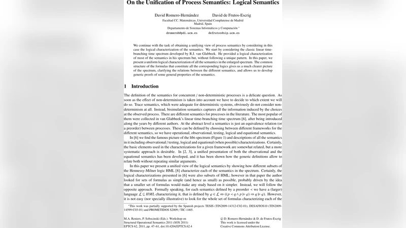 On the Unification of Process Semantics: Logical Semantics