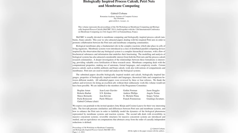 Biologically Inspired Process Calculi, Petri Nets and Membrane Computing