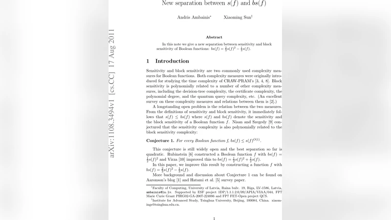 New separation between $s(f)$ and $bs(f)$