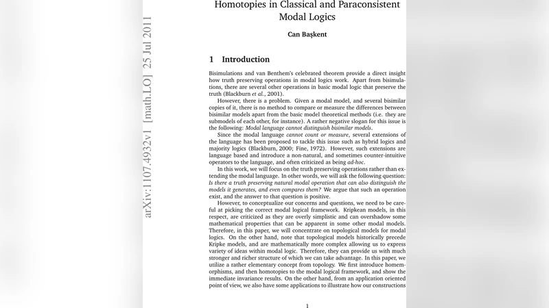Homotopies in Classical and Paraconsistent Modal Logics