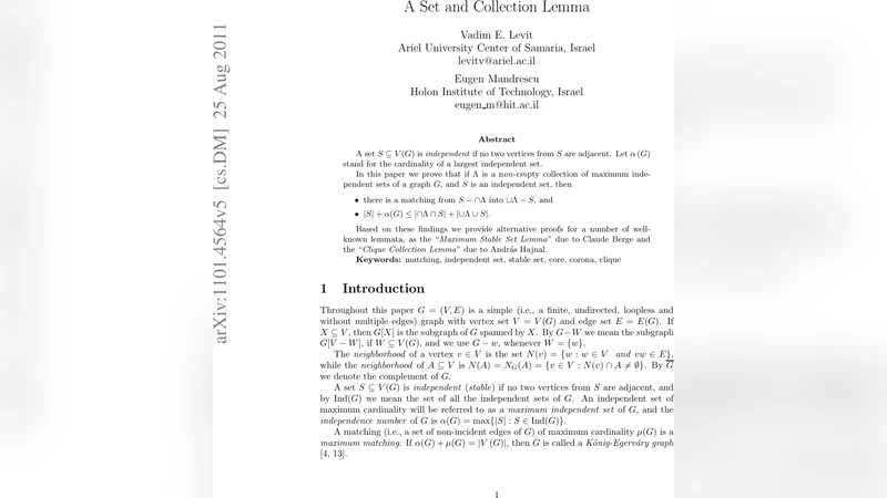 A Set and Collection Lemma