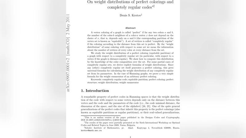 On weight distributions of perfect colorings and completely regular   codes