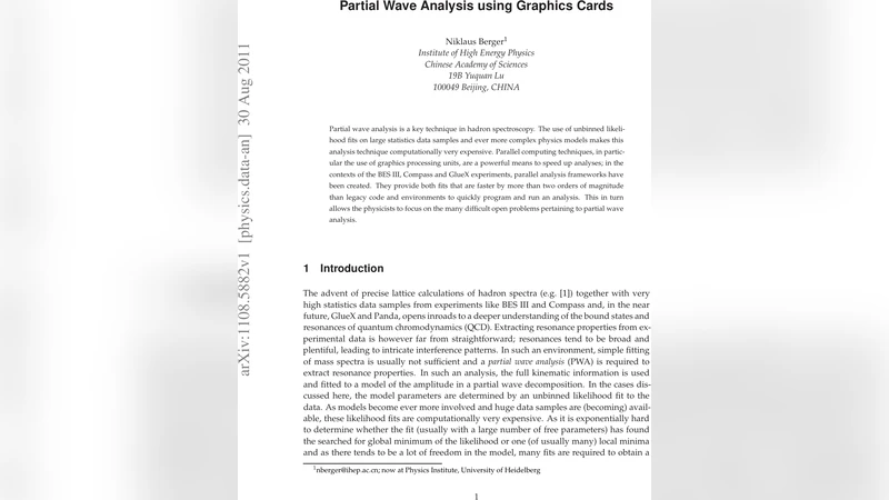 Partial Wave Analysis using Graphics Cards