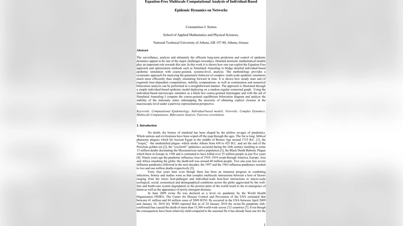 Equation-Free Multiscale Computational Analysis of Individual-Based   Epidemic Dynamics on Networks