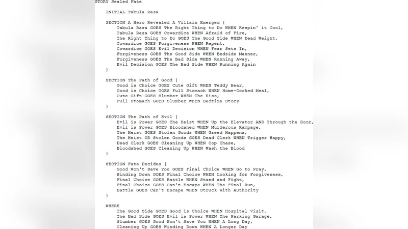 SAGA: A DSL for Story Management