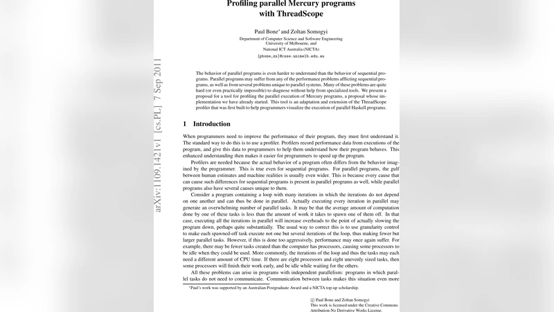 Profiling parallel Mercury programs with ThreadScope