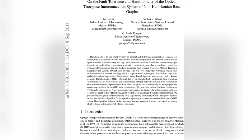 On the Fault Tolerance and Hamiltonicity of the Optical Transpose   Interconnection System of Non-Hamiltonian Base Graphs