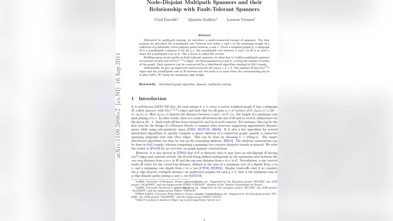 Node-Disjoint Multipath Spanners and their Relationship with   Fault-Tolerant Spanners