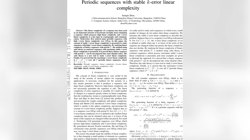 Periodic sequences with stable $k$-error linear complexity