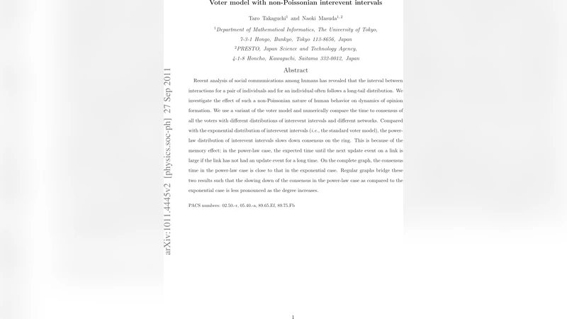 Voter model with non-Poissonian interevent intervals