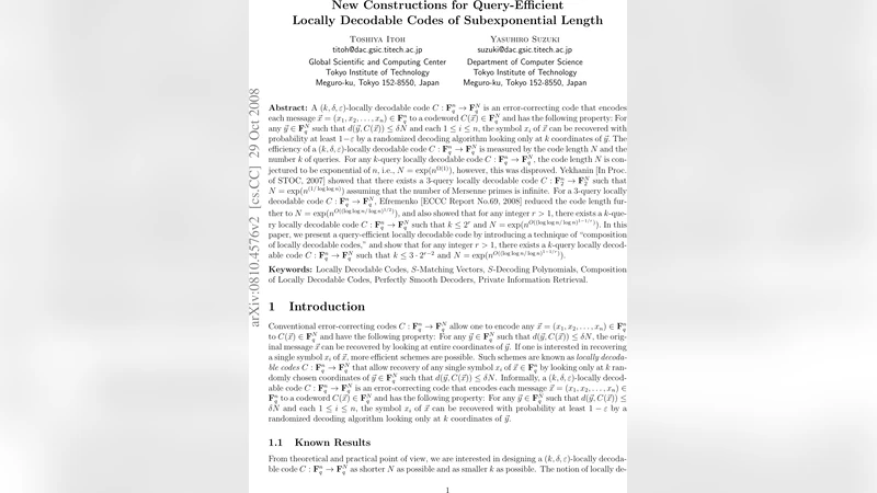 New Constructions for Query-Efficient Locally Decodable Codes of   Subexponential Length