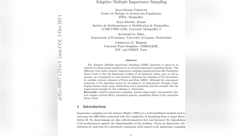 Adaptive Multiple Importance Sampling