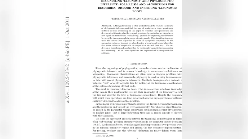 Reconciling taxonomy and phylogenetic inference: formalism and   algorithms for describing discord and inferring taxonomic roots