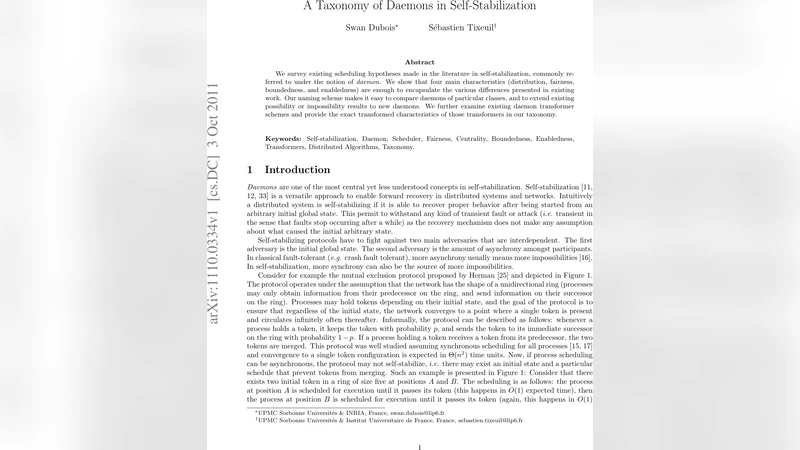 A Taxonomy of Daemons in Self-stabilization
