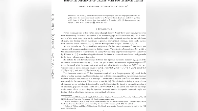 Injective colorings of graphs with low average degree