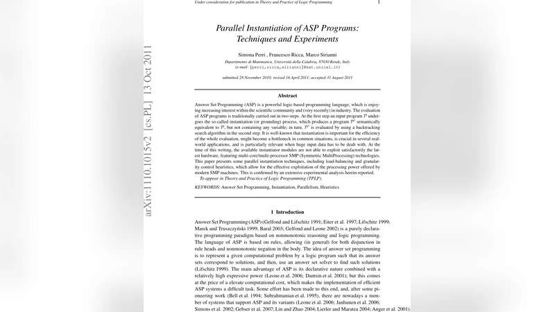 Parallel Instantiation of ASP Programs: Techniques and Experiments