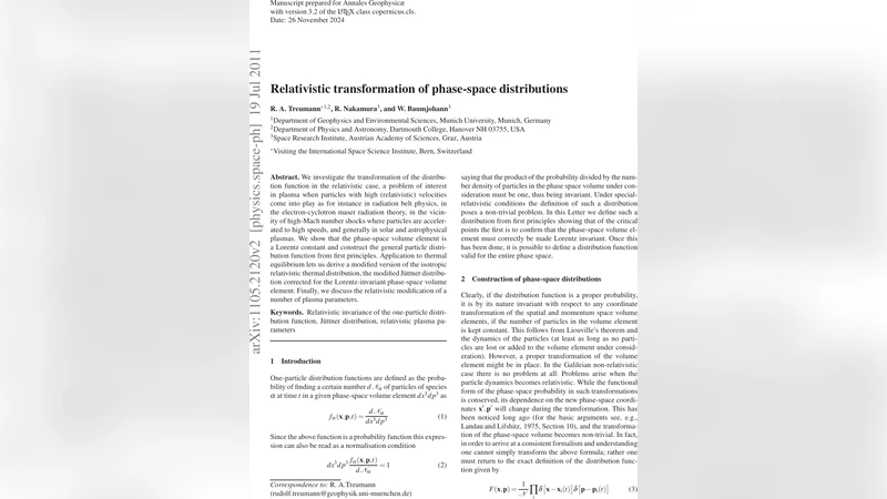 Relativistic transformation of phase-space distributions