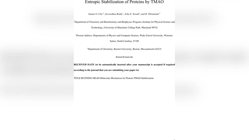 Entropic Stabilization of Proteins by TMAO